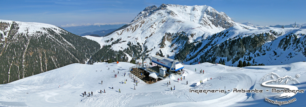 Vista rifugio Agnello-Skiarea Latemar